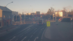 Křižovatka ulic Komenského a Velké Novosady