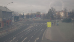 Křižovatka ulic Komenského a Velké Novosady