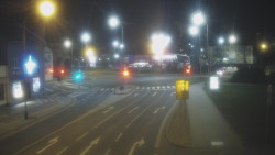 Křižovatka ulic Komenského a Velké Novosady