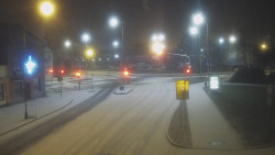 Křižovatka ulic Komenského a Velké Novosady