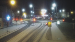 Křižovatka ulic Komenského a Velké Novosady