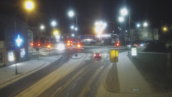 Křižovatka ulic Komenského a Velké Novosady