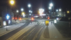 Křižovatka ulic Komenského a Velké Novosady