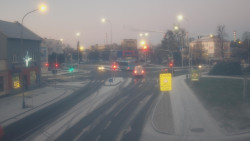 Křižovatka ulic Komenského a Velké Novosady