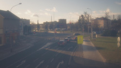 Křižovatka ulic Komenského a Velké Novosady