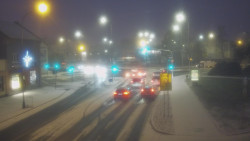 Křižovatka ulic Komenského a Velké Novosady