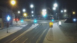 Křižovatka ulic Komenského a Velké Novosady