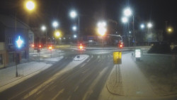 Křižovatka ulic Komenského a Velké Novosady