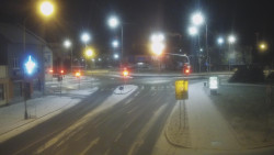 Křižovatka ulic Komenského a Velké Novosady