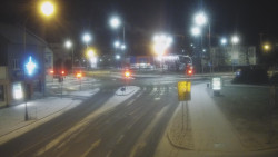 Křižovatka ulic Komenského a Velké Novosady