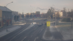 Křižovatka ulic Komenského a Velké Novosady