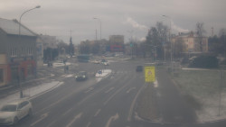 Křižovatka ulic Komenského a Velké Novosady