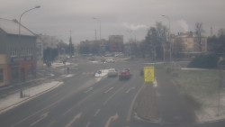 Křižovatka ulic Komenského a Velké Novosady