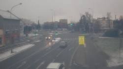 Křižovatka ulic Komenského a Velké Novosady