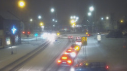 Křižovatka ulic Komenského a Velké Novosady