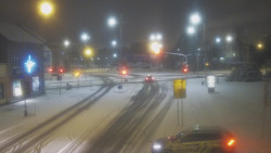 Křižovatka ulic Komenského a Velké Novosady