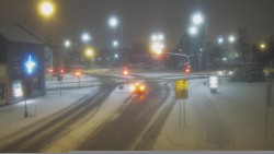 Křižovatka ulic Komenského a Velké Novosady