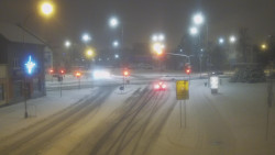 Křižovatka ulic Komenského a Velké Novosady