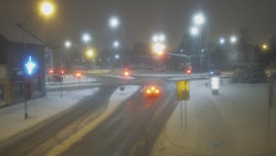 Křižovatka ulic Komenského a Velké Novosady