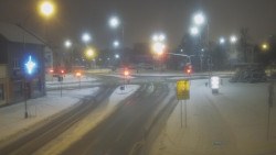 Křižovatka ulic Komenského a Velké Novosady