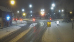 Křižovatka ulic Komenského a Velké Novosady