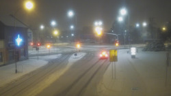 Křižovatka ulic Komenského a Velké Novosady