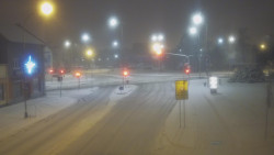 Křižovatka ulic Komenského a Velké Novosady