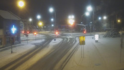 Křižovatka ulic Komenského a Velké Novosady