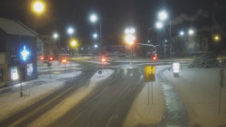 Křižovatka ulic Komenského a Velké Novosady