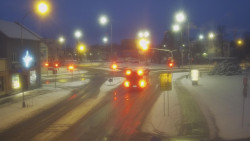 Křižovatka ulic Komenského a Velké Novosady