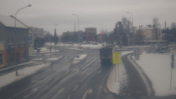 Křižovatka ulic Komenského a Velké Novosady