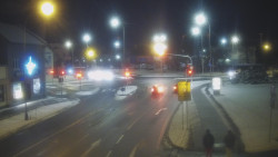 Křižovatka ulic Komenského a Velké Novosady