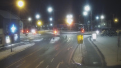 Křižovatka ulic Komenského a Velké Novosady