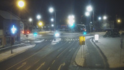 Křižovatka ulic Komenského a Velké Novosady