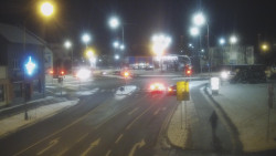 Křižovatka ulic Komenského a Velké Novosady