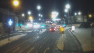 Město Přerov - Křižovatka ulic Komenského a Velké Novosady - 2.1.2026 v 05:32 Město Přerov - Křižovatka ulic Komenského a Velké Novosady - 2.1.2026 v 05:32