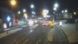 Křižovatka ulic Komenského a Velké Novosady