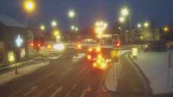 Křižovatka ulic Komenského a Velké Novosady