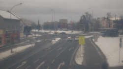 Křižovatka ulic Komenského a Velké Novosady