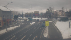 Křižovatka ulic Komenského a Velké Novosady