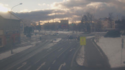 Křižovatka ulic Komenského a Velké Novosady