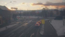 Křižovatka ulic Komenského a Velké Novosady