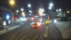 Křižovatka ulic Komenského a Velké Novosady