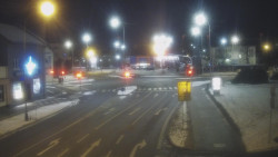 Křižovatka ulic Komenského a Velké Novosady