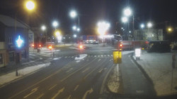 Křižovatka ulic Komenského a Velké Novosady