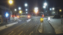 Křižovatka ulic Komenského a Velké Novosady