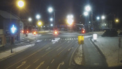 Křižovatka ulic Komenského a Velké Novosady