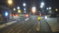 Křižovatka ulic Komenského a Velké Novosady