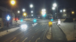 Křižovatka ulic Komenského a Velké Novosady