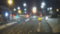 Křižovatka ulic Komenského a Velké Novosady